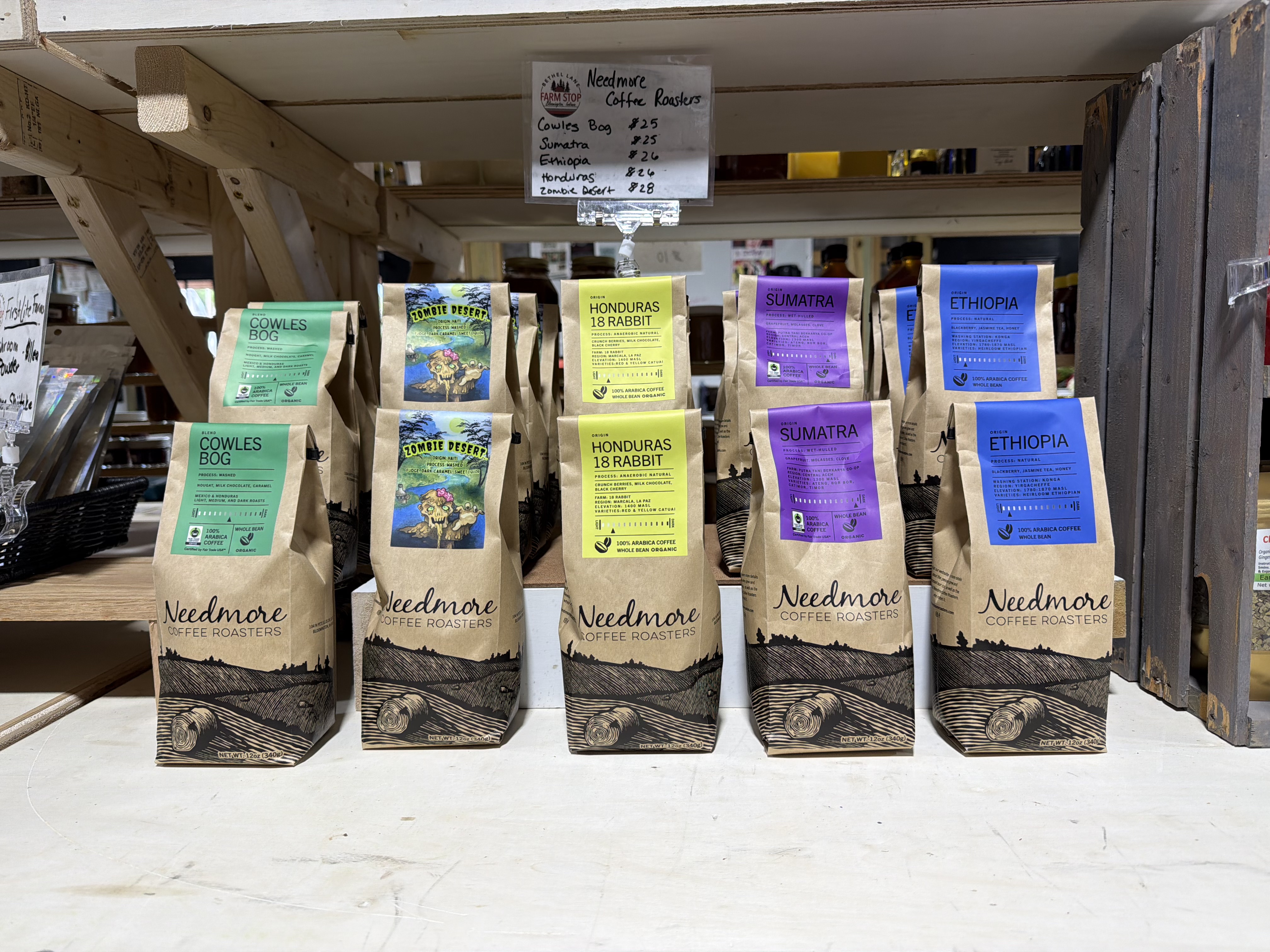 Needmore Coffee is at Bethel Lane Farm Stop